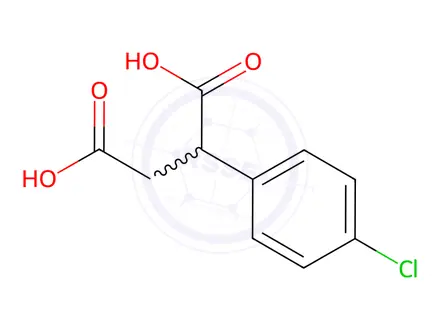 Chemical structure of 2-(4-Chlorophenyl)succinic Acid