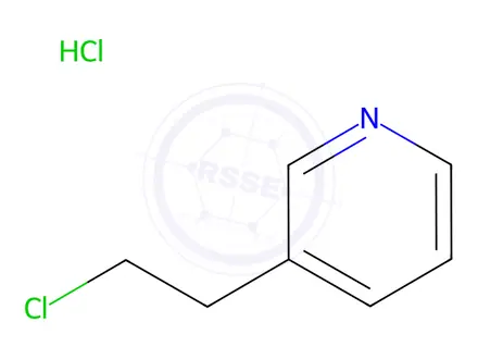 Chemical structure of 3-(2-chloroethyl)pyridine hydrochloride