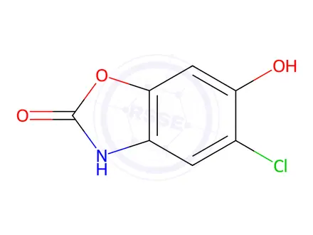 Chemical structure of 6-Hydroxy Chlorzoxazone