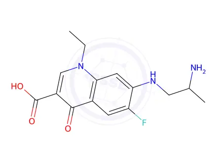 Chemical structure of Lomefloxacin Impurity 8 Monomer