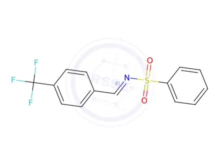 Chemical structure of N-(4-TRIFLUOROMETHYL-BENZYLIDENE)-BENZENESULFONAMIDE