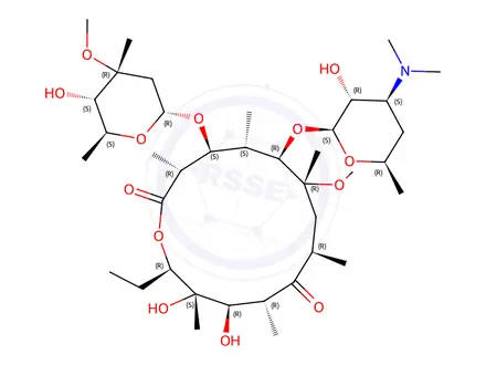 Chemical structure of Clarithromycin
