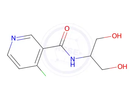 Chemical structure of 4-Chloro-N-(1,3-dihydroxypropan-2-yl)nicotinamide