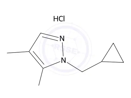 Chemical structure of 1-(Cyclopropylmethyl)-4-methyl-1h-pyrazol-5-amine hydrochloride