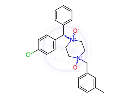 Chemical structure of 1-((4-Chlorophenyl)(phenyl)methyl)-4-(3-methylbenzyl)piperazine 1,4-Dioxide
