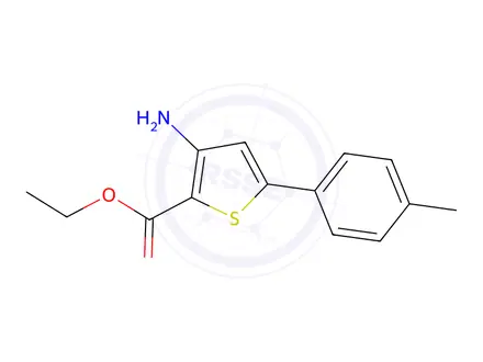 Chemical structure of Ethyl 3-Amino-5-(4-Methylphenyl)Thiophene-2-Carboxylate