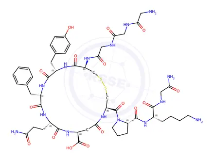 Chemical structure of Terlipressin Impurity 27 X TFA Salt