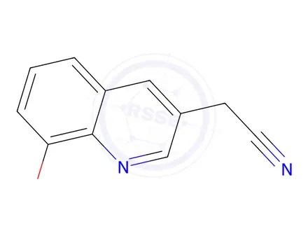Chemical structure of 2-(8-Methoxyquinolin-3-yl)acetonitrile