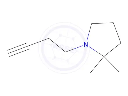 Chemical structure of 1-(But-3-yn-1-yl)-2,2-dimethylpyrrolidine