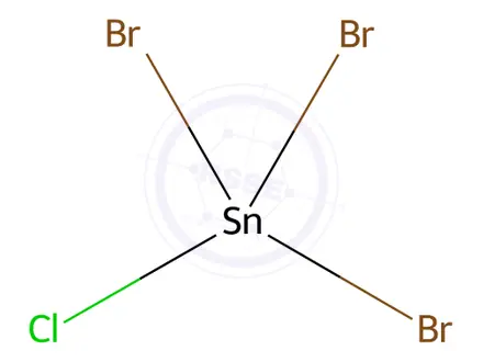Chemical structure of Stannane, tribromochloro-(9CI)