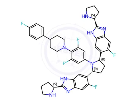Chemical structure of Pibrentasvir Impurity 4