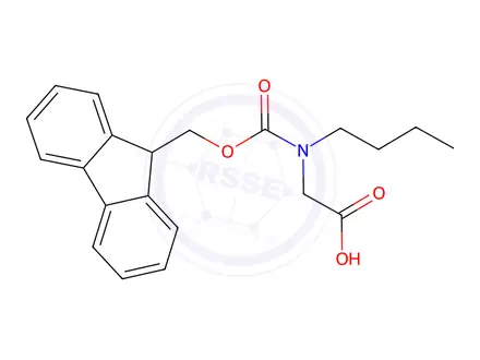 Chemical structure of Fmoc-n-(butyl)-glycine