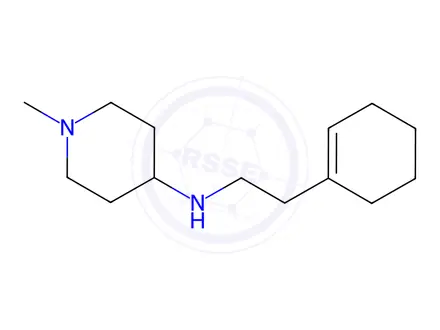 Chemical structure of N-[2-(1-Cyclohexen-1-yl)ethyl]-1-methyl-4-piperidinamine