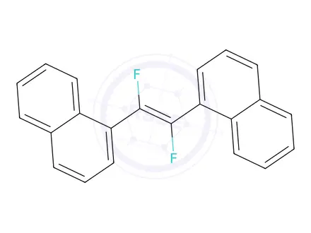 Chemical structure of (E)-1,1'-(1,2-DIFLUORO-1,2-ETHENEDIYL)BISNAPHTHALENE