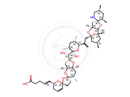 Chemical structure of Azaspiracid