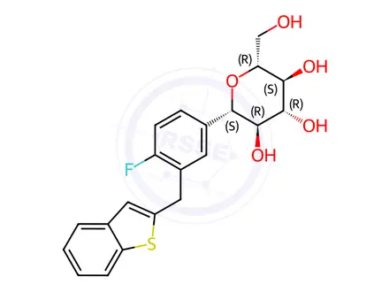 Chemical structure of Ipragliflozin
