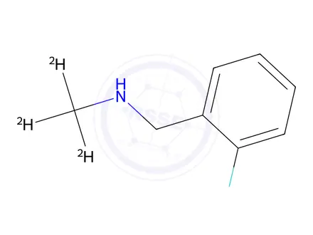 Chemical structure of [(2-fluorophenyl)methyl]((methyl-d3))amine