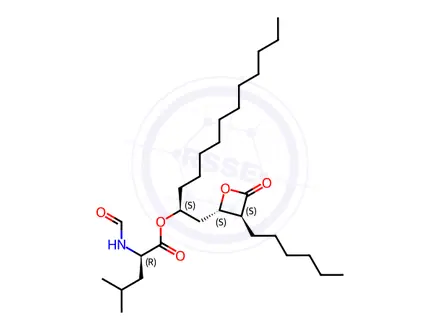 Chemical structure of Orlistat Impurity 17 ((R,S,S,S)-Orlistat)
