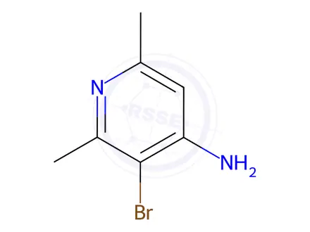 Chemical structure of 3-Bromo-2,6-dimethylpyridin-4-amine