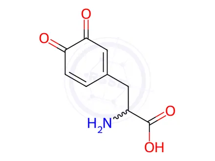 Chemical structure of (RS)-dopaquinone