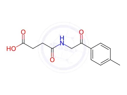 Chemical structure of N-(2-Oxo-2-p-tolyl-ethyl)-succinamic acid