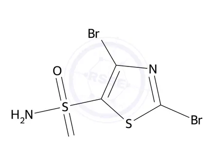 Chemical structure of 2,4-Dibromothiazole-5-sulfonamide