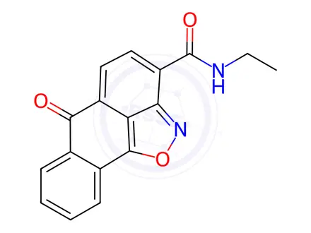 Chemical structure of n-Ethyl-8-oxo-15-oxa-14-azatetracyclo[7.6.1.0^{2,7}.0^{13,16}]hexadeca-1(16),2,4,6,9,11,13-heptaene-12-carboxamide