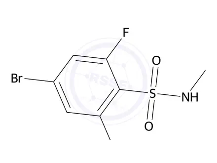 Chemical structure of 4-Bromo-2,6-difluoro-N-methylbenzenesulfonamide