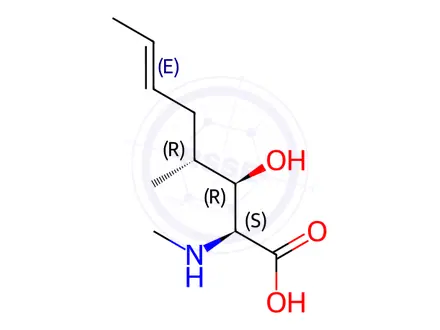 Chemical structure of Ciclosporin Impurity 31