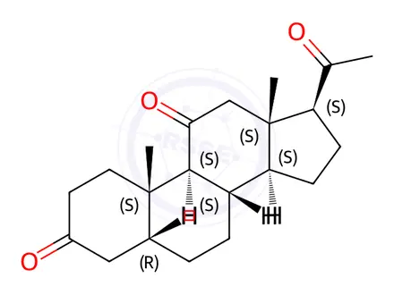 Chemical structure of 5β-Pregna-3,11,20-trione