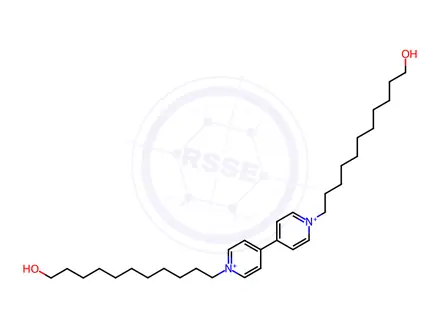 Chemical structure of N,N'-BIS(11HYDROXYUNDECANYL)BIPYRIDINIUM DIPERCHLORATE