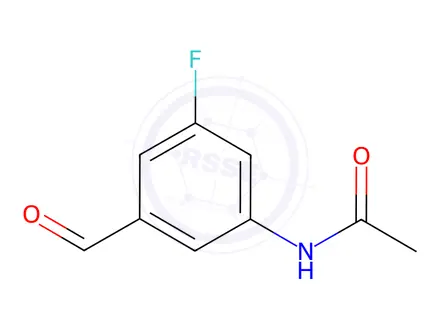Chemical structure of N-(3-Fluoro-5-formylphenyl)acetamide