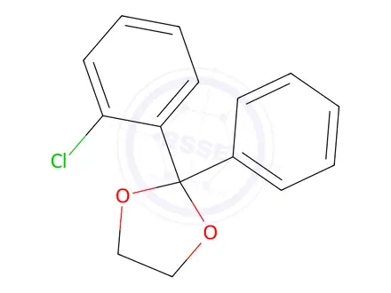 Chemical structure of 2-Chlorobenzophenone ethylene ketal