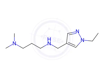 Chemical structure of N'-[(1-ethyl-1H-pyrazol-4-yl)methyl]-N,N-dimethylpropane-1,3-diamine