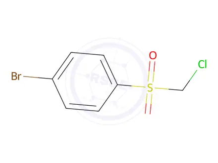Chemical structure of 1-Bromo-4-((chloromethyl)sulfonyl)benzene
