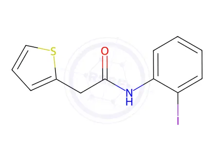 Chemical structure of n-(2-Iodophenyl)-2-(thiophen-2-yl)acetamide