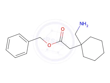 Chemical structure of Benzyl 2-(1-(Aminomethyl)cyclohexyl)acetate 4-Methylbenzenesulfonate