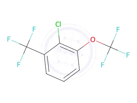 Chemical structure of 2-Chloro-1-(trifluoromethoxy)-3-(trifluoromethyl)benzene