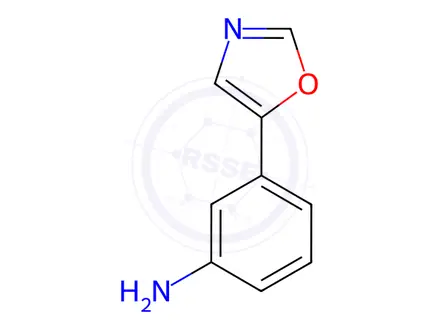 Chemical structure of 3-(1,3-Oxazol-5-yl)aniline