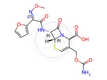 Chemical structure of △3-Cefuroxime