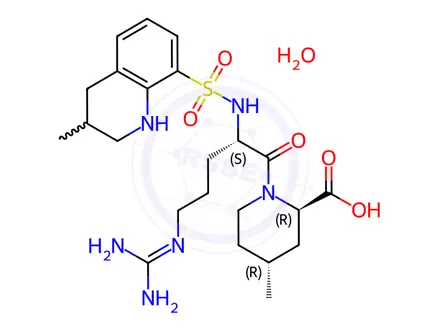Chemical structure of Argatroban Monohydrate
