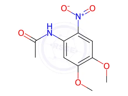 Chemical structure of N-(4,5-Dimethoxy-2-nitrophenyl)acetamide