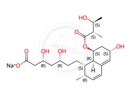 Chemical structure of (S)-3’’-Hydroxy Pravastatin Sodium Salt