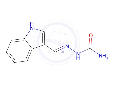 Chemical structure of (E)-2-((1H-Indol-3-yl)methylene)hydrazinecarboxamide