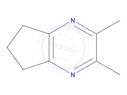 Chemical structure of 2,3-Dimethyl-6,7-dihydro-5H-cyclopenta[b]pyrazine