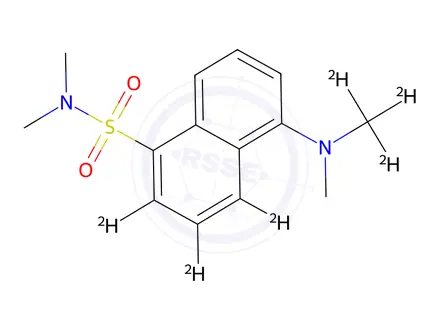 Chemical structure of Dansyl-d6-dimethylamine
