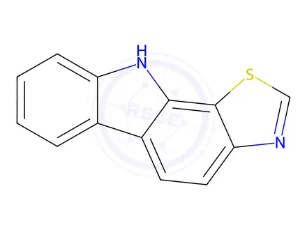 Chemical structure of 10H-Thiazolo[5,4-a]carbazole(9CI)