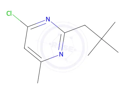 Chemical structure of 4-Chloro-2-(2,2-dimethylpropyl)-6-methylpyrimidine
