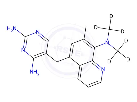 Chemical structure of Baquiloprim-D6