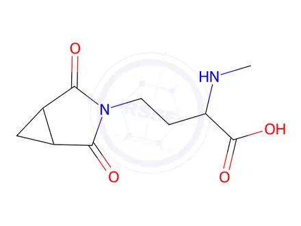 Chemical structure of 4-(2,4-Dioxo-3-azabicyclo[3.1.0]hexan-3-yl)-2-(methylamino)butanoic acid